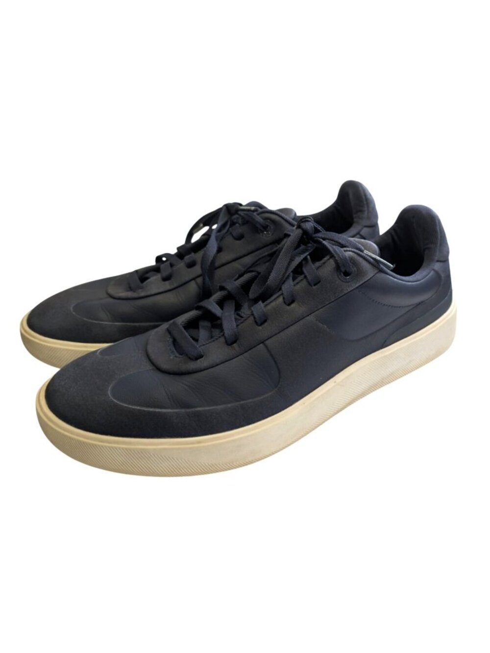Lululemon Cityverse Sneakers Navy Blue Leather Casual Comfort Walking Size 9.5